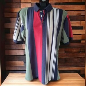 Vintage R&R Classics Striped Polo Shirt